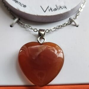 Semi Precious Heart Pendant